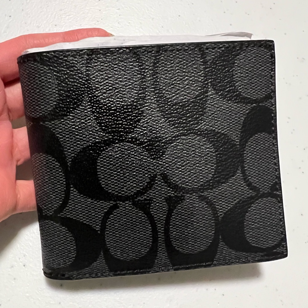 Coach Black Signature Men's Wallet
